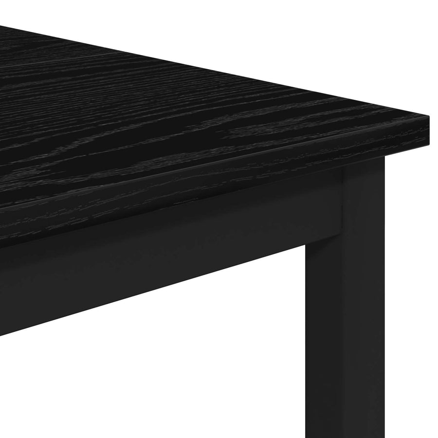 Barkruk Zwart eiken 40 x 32 x 74 cm Bewerkt hout