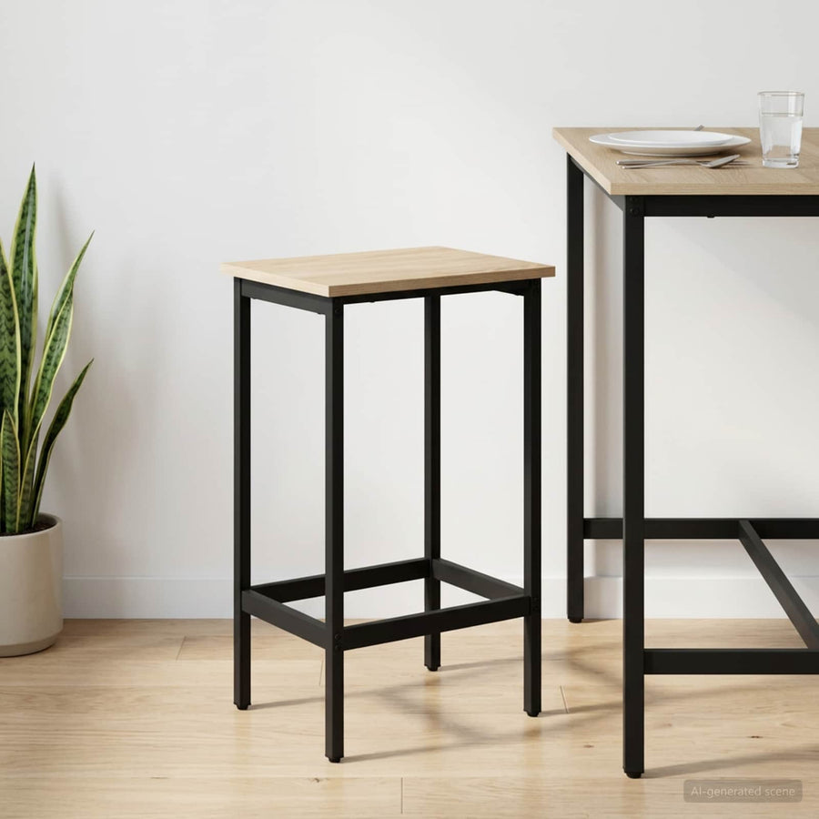 Barkruk Sonoma Eiken 40 x 32 x 74 cm Bewerkt hout