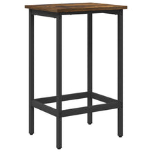 Barkruk Gerookt eiken 40 x 32 x 74 cm Bewerkt hout