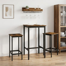 Barkruk 2 st Gerookt eiken 40 x 32 x 74 cm Bewerkt hout