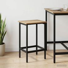 Barkruk Artisanaal eiken 40 x 32 x 74 cm Bewerkt hout