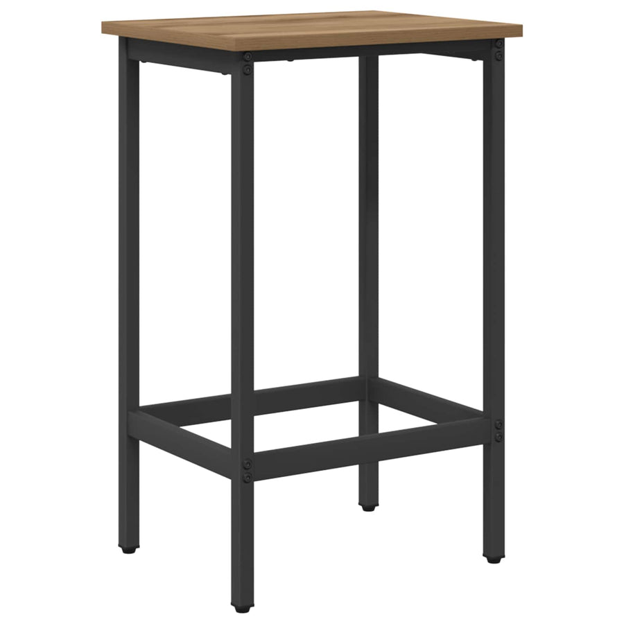 Barkruk Artisanaal eiken 40 x 32 x 74 cm Bewerkt hout