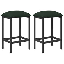 Barkruk 2 st Donkergroen 40 x 32 x 64 cm Bewerkt hout