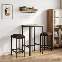 Barkruk 2 st Taupe 40 x 32 x 64 cm Bewerkt hout