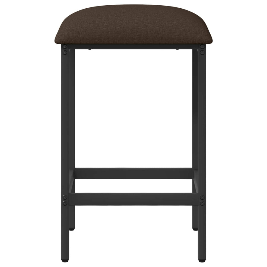 Barkruk 2 st Taupe 40 x 32 x 64 cm Bewerkt hout