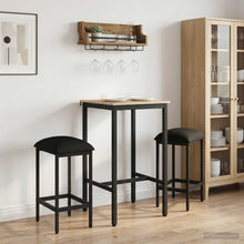 Barkruk 2 st Zwart 40 x 32 x 74 cm Bewerkt hout