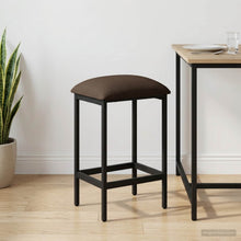 Barkruk Taupe 40 x 32 x 74 cm Bewerkt hout