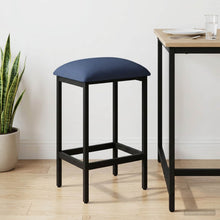 Barkruk Blauw 40 x 32 x 74 cm Bewerkt hout