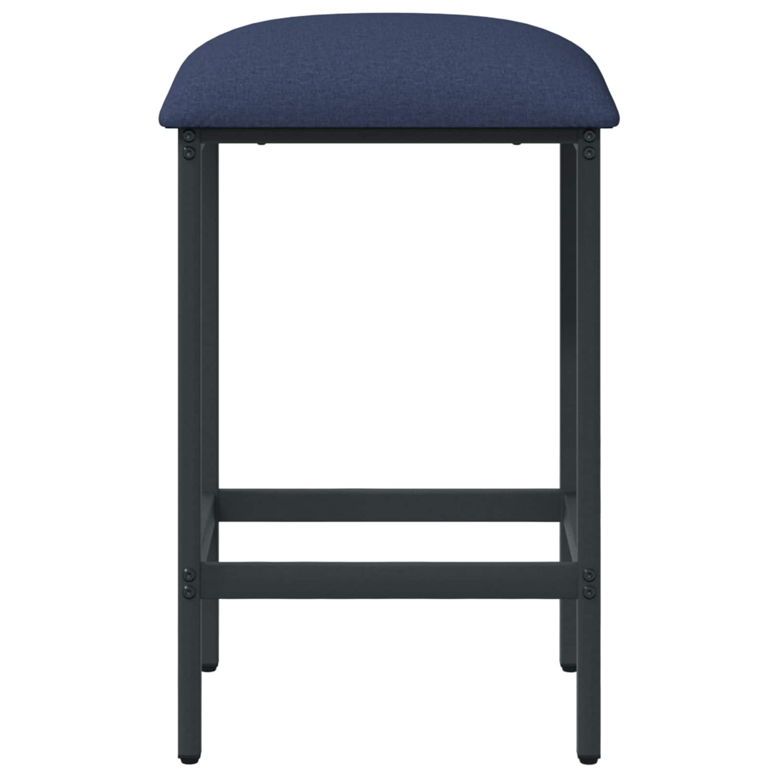 Barkruk 2 st Blauw 40 x 32 x 74 cm Bewerkt hout