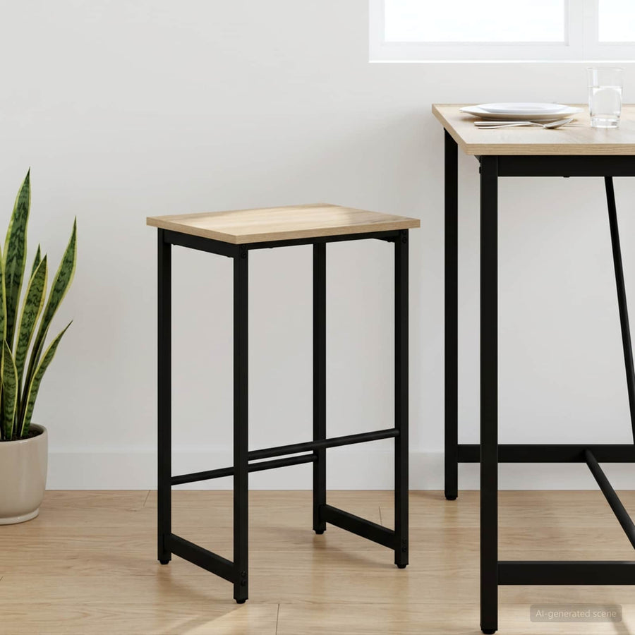 Barkruk Sonoma Eiken 40 x 32 x 64 cm Bewerkt hout