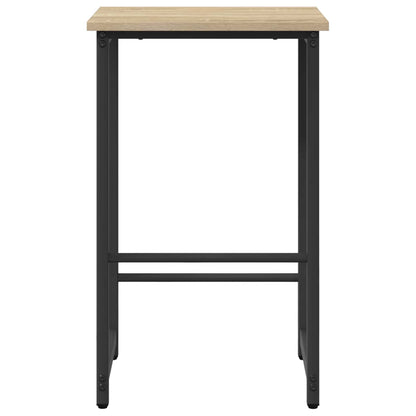 Barkruk 2 st Sonoma Eiken 40 x 32 x 64 cm Bewerkt hout