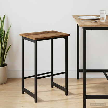 Barkruk Oud hout 40 x 32 x 64 cm Bewerkt hout
