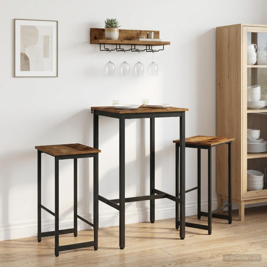 Barkruk 2 st Oud hout 40 x 32 x 64 cm Bewerkt hout