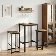 Barkruk 2 st Artisanaal eiken 40 x 32 x 64 cm Bewerkt hout