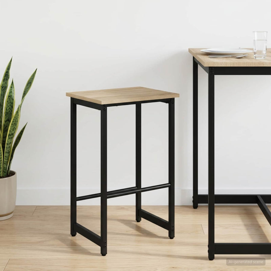 Barkruk Sonoma Eiken 40 x 32 x 74 cm Bewerkt hout