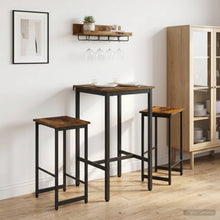 Barkruk 2 st Gerookt eiken 40 x 32 x 74 cm Bewerkt hout