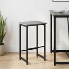Barkruk Grijs Sonoma 40x32x74 cm bewerkt hout