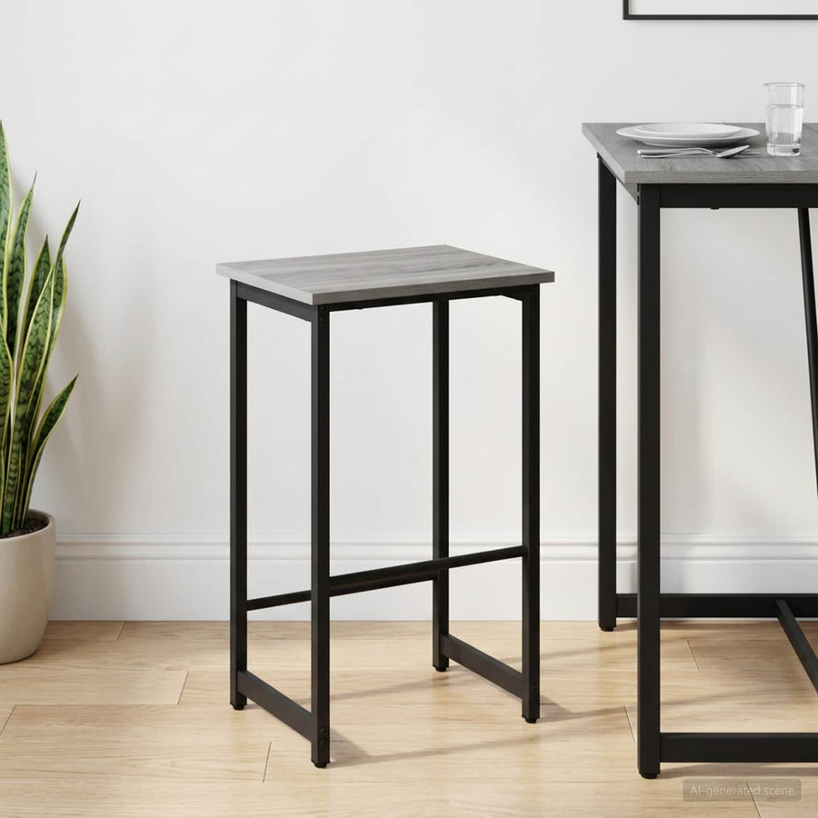 Barkruk Grijs Sonoma 40 x 32 x 74 cm Bewerkt hout