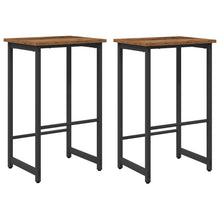Barkruk 2 st Oud hout 40 x 32 x 74 cm Bewerkt hout