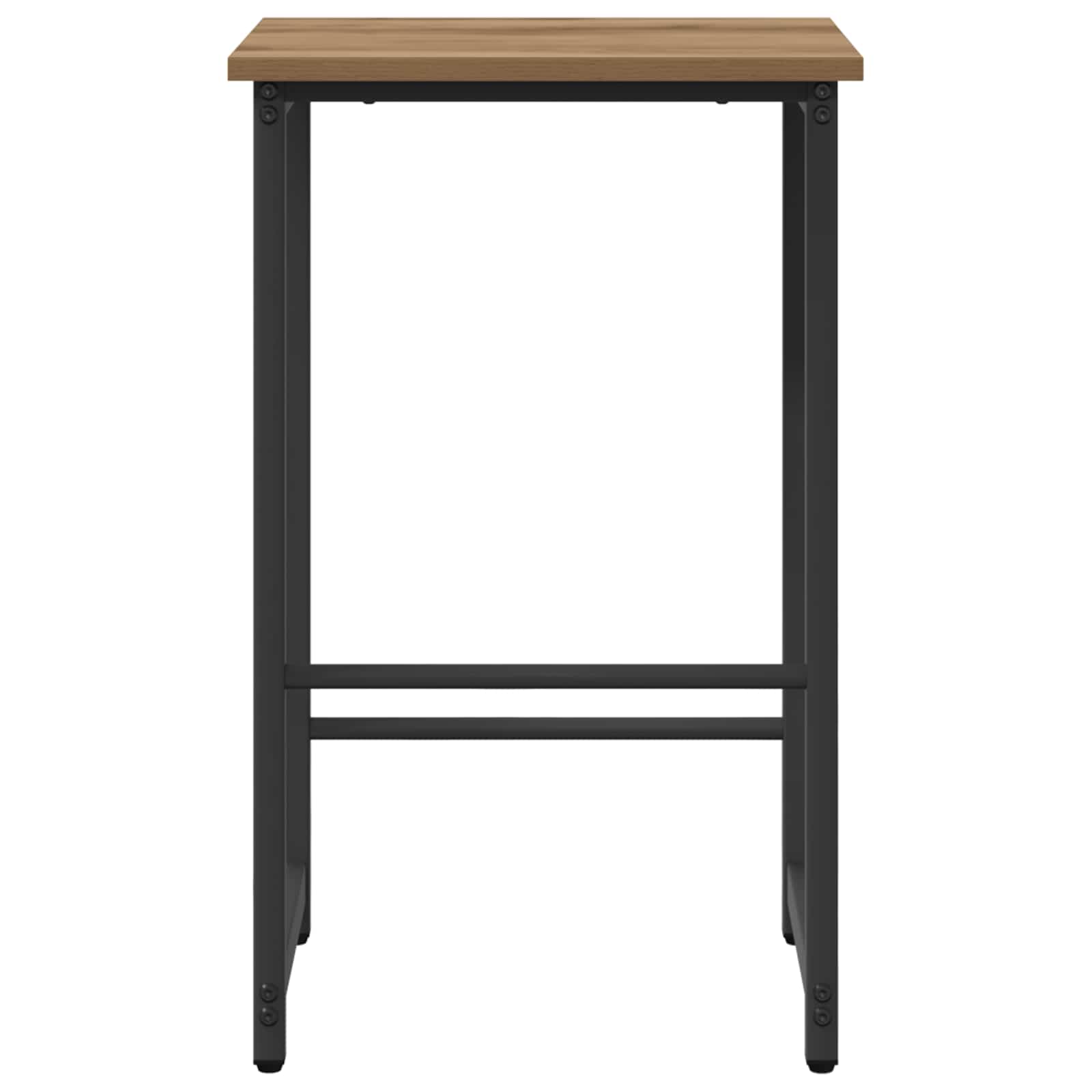 Barkruk Artisanaal eiken 40 x 32 x 74 cm Bewerkt hout