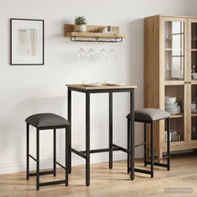 Barkruk 2 st Lichtgrijs 40 x 32 x 64 cm Bewerkt hout