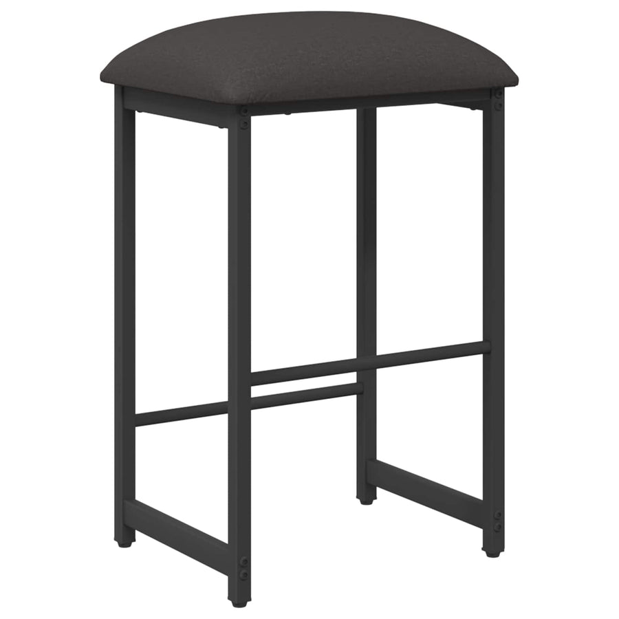 Barkruk Donkergrijs 40 x 32 x 64 cm Bewerkt hout
