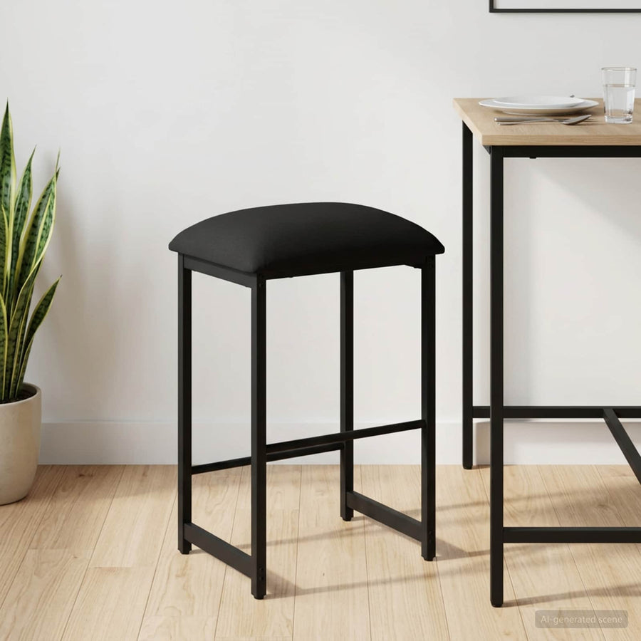 Barkruk Zwart 40 x 32 x 64 cm Bewerkt hout