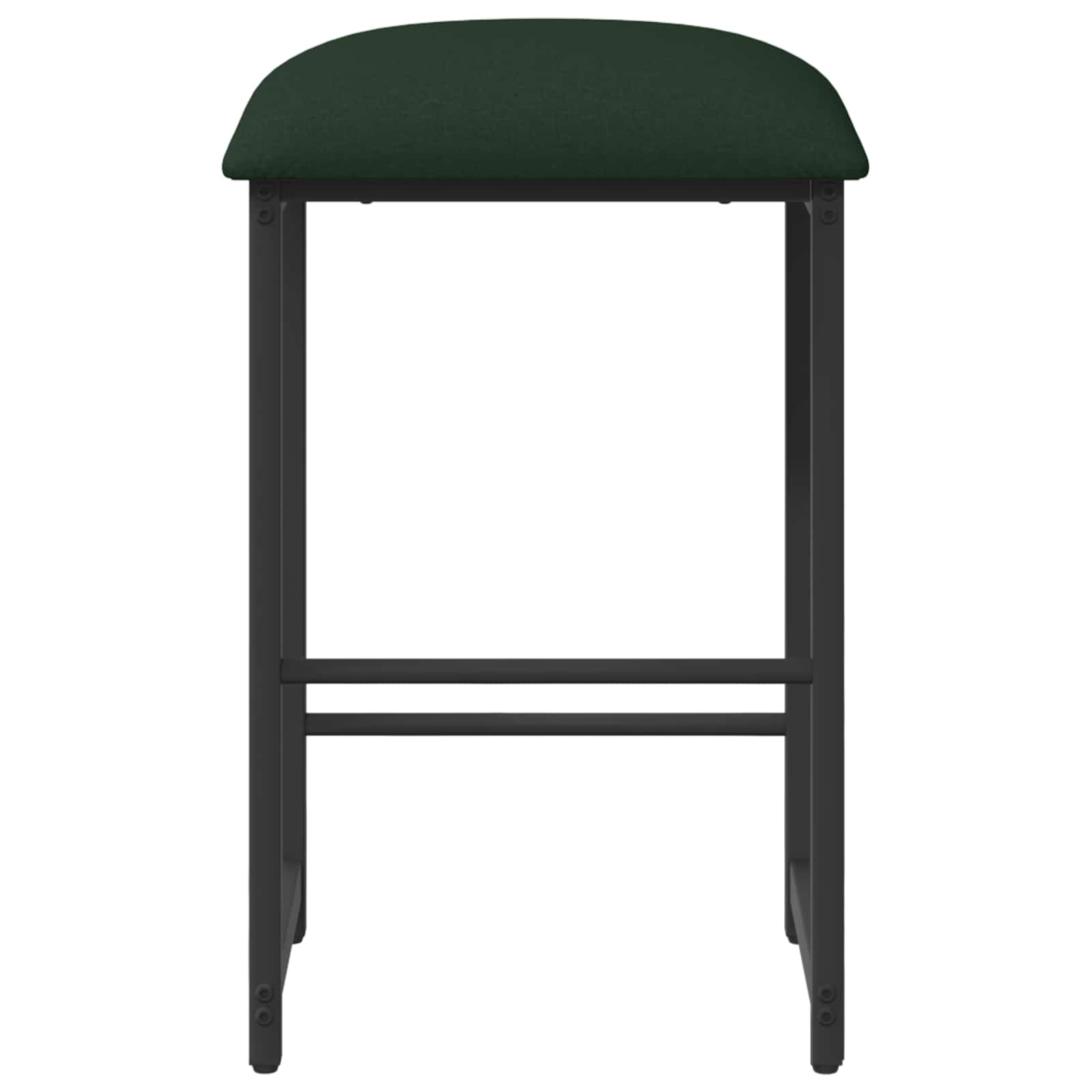Barkruk Donkergroen 40 x 32 x 64 cm Bewerkt hout