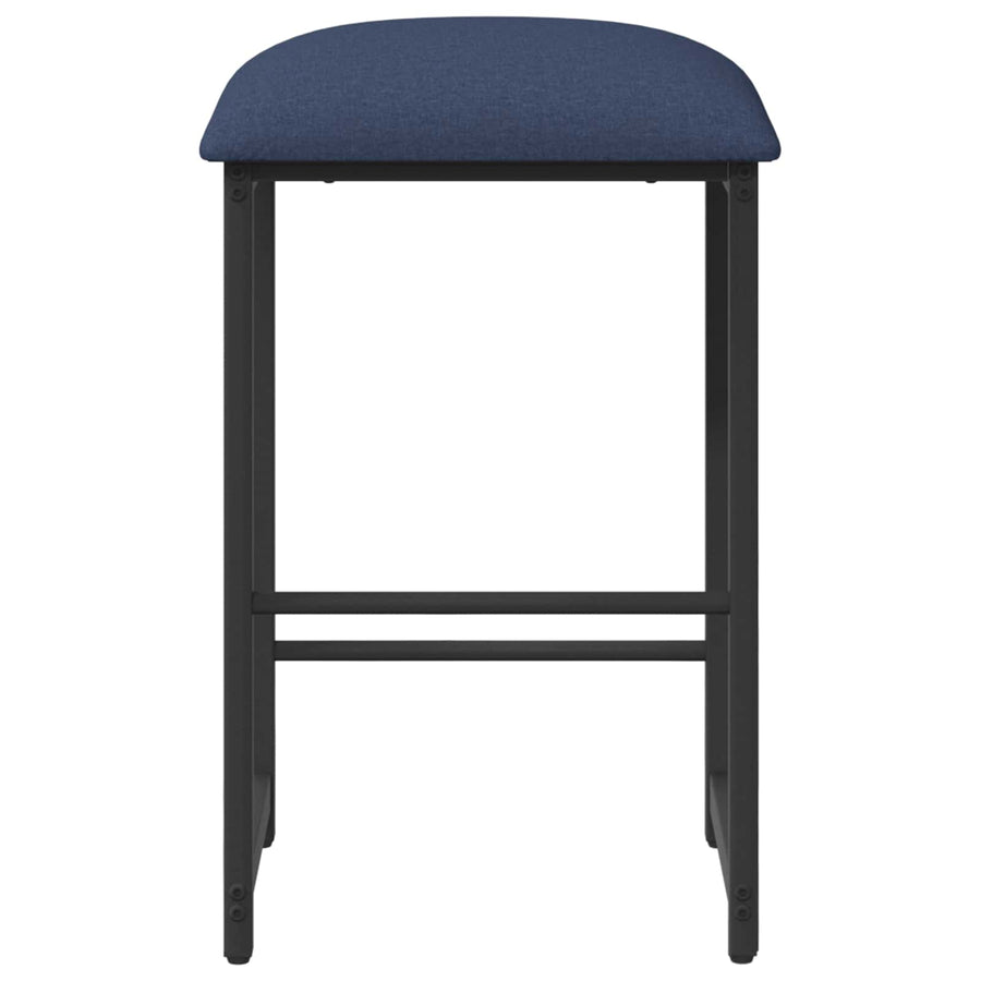 Barkruk Blauw 40 x 32 x 64 cm Bewerkt hout