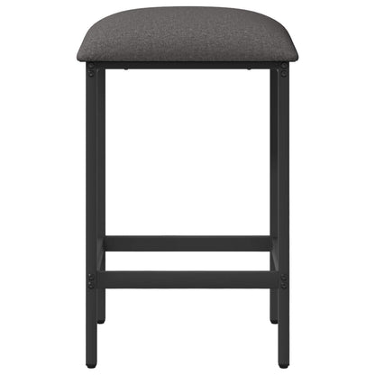 Barkruk 2 st Lichtgrijs 40 x 32 x 74 cm Bewerkt hout