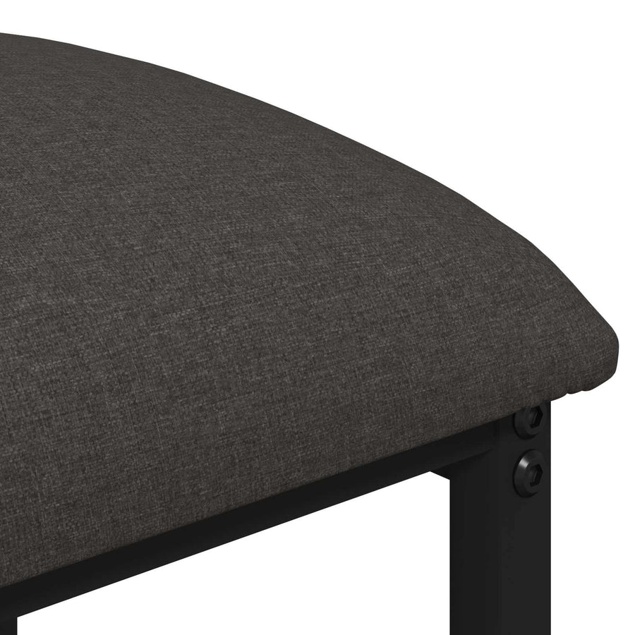 Barkruk Donkergrijs 40 x 32 x 74 cm Bewerkt hout