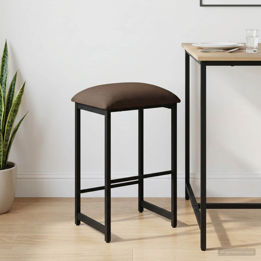 Barkruk Taupe 40 x 32 x 74 cm Bewerkt hout