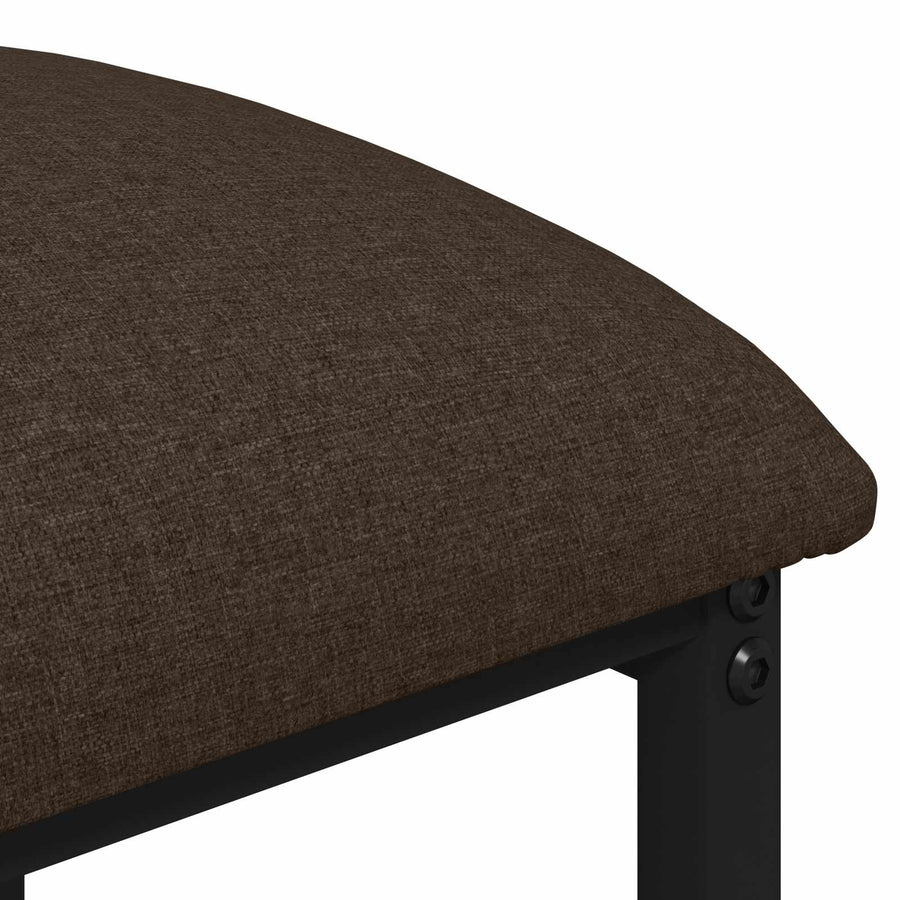 Barkruk 2 st Taupe 40 x 32 x 74 cm Bewerkt hout
