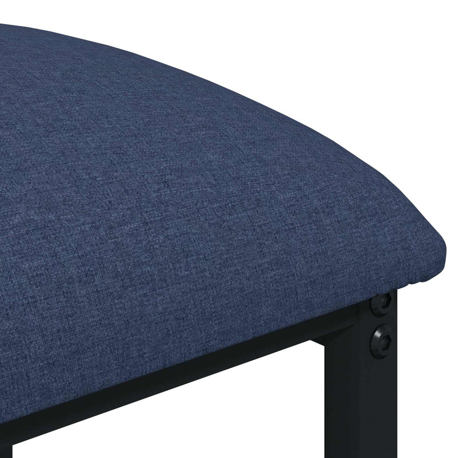Barkruk Blauw 40 x 32 x 74 cm Bewerkt hout