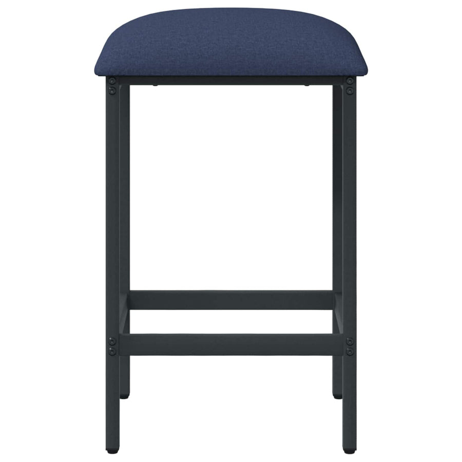 Barkruk 2 st Blauw 40 x 32 x 74 cm Bewerkt hout