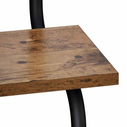4-laags Wandplank Oud hout 80 x 24,5 x 104 cm Bewerkt hout