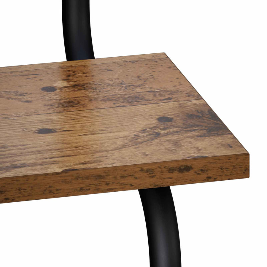 4-laags Wandplank Oud hout 80 x 24,5 x 104 cm Bewerkt hout
