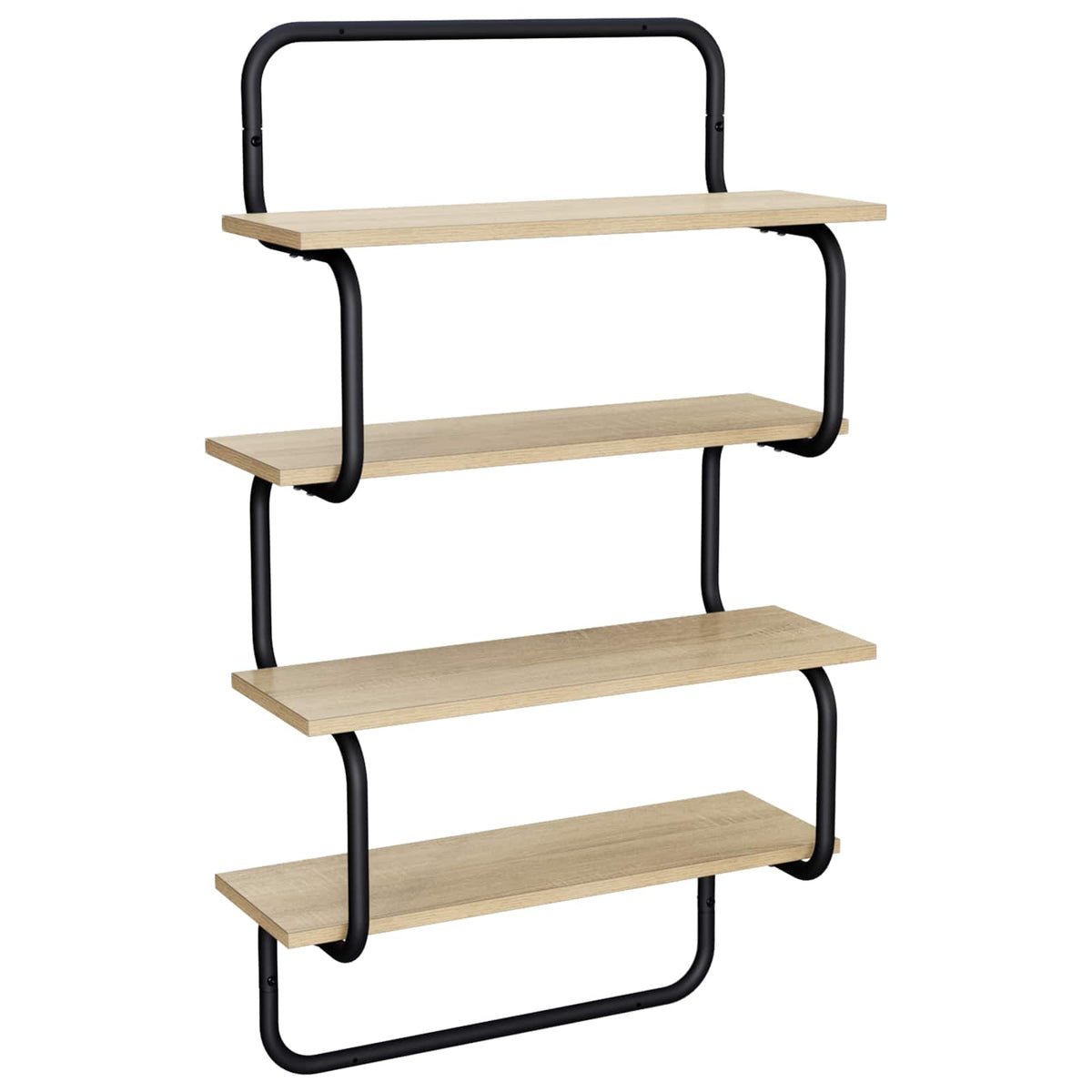 4-laags Wandplank Sonoma Eiken 60 x 24,5 x 104 cm Bewerkt hout