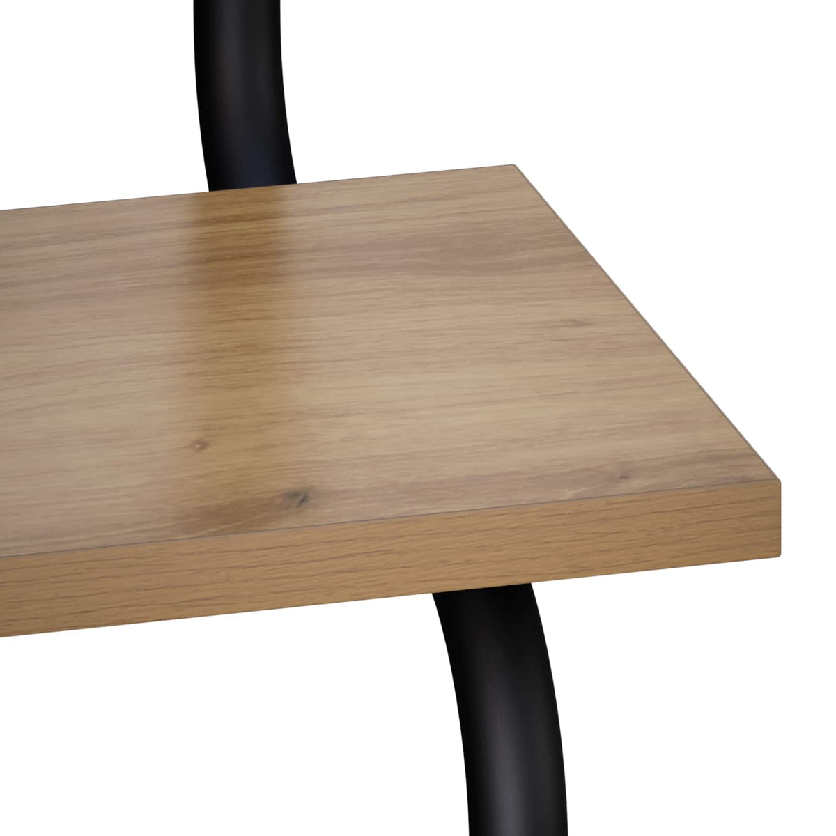 4-laags Wandplank Artisanaal eiken 40 x 24,5 x 104 cm