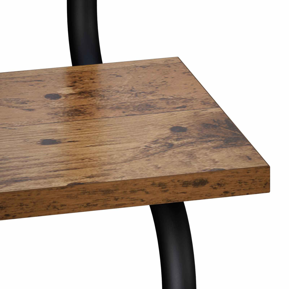 Wandrek met 2 niveaus Oud hout 80 x 24,5 x 61 cm Bewerkt hout