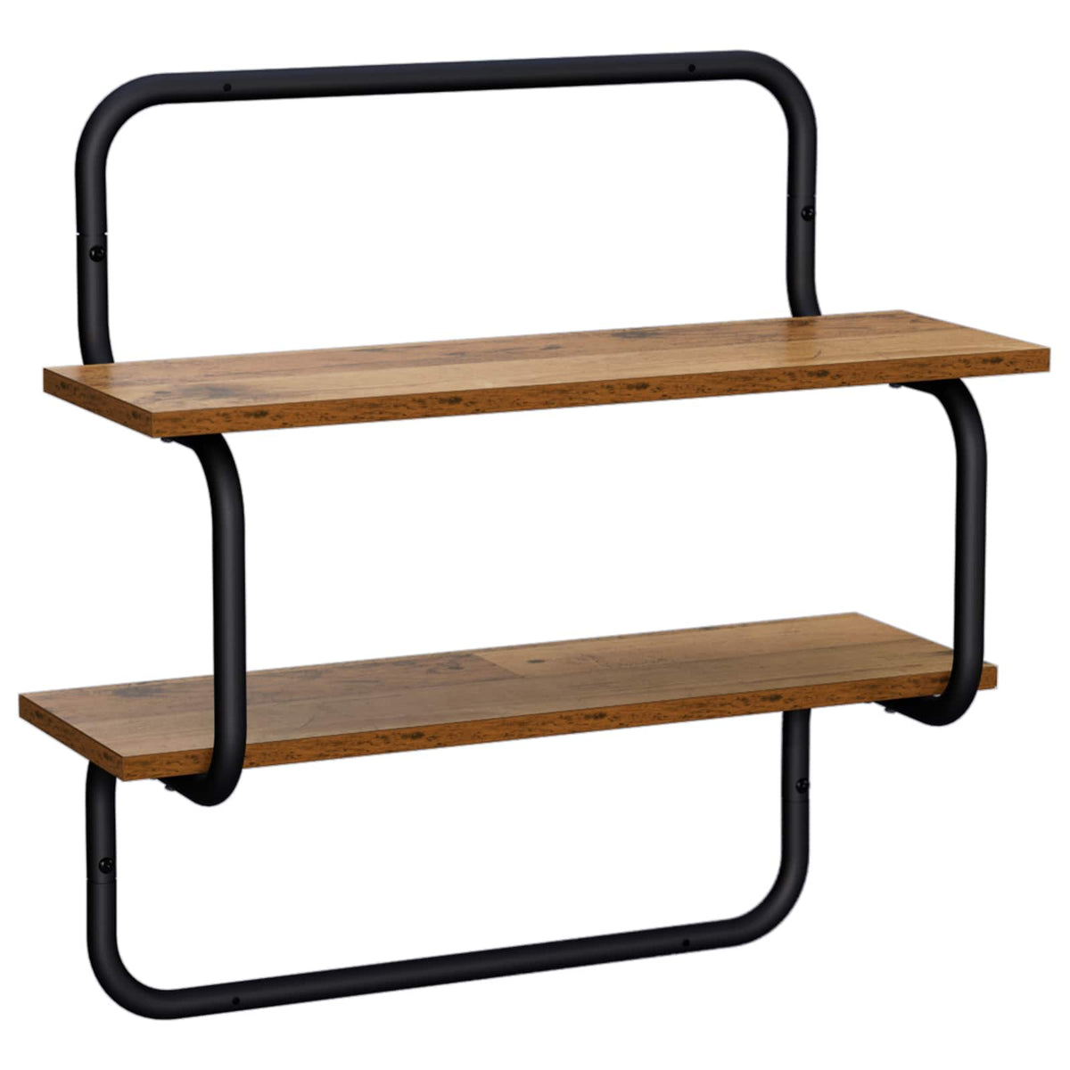Wandrek met 2 niveaus Oud hout 80 x 24,5 x 61 cm Bewerkt hout