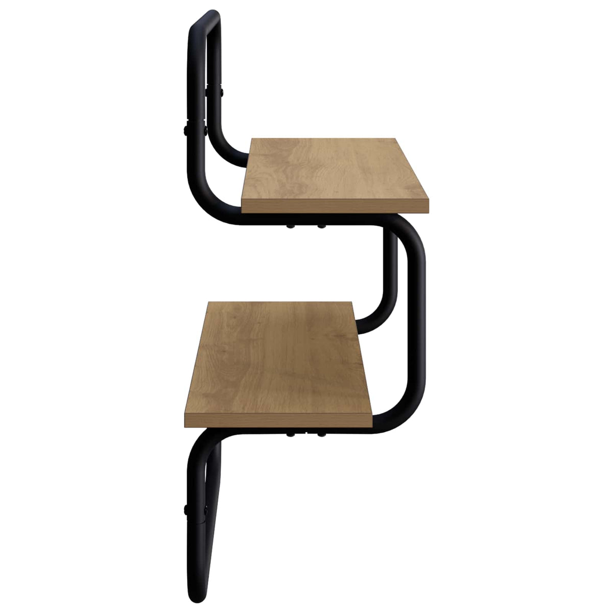 2-laags wandplank Artisan eiken 40 x 24,5 x 61 cm Bewerkt hout