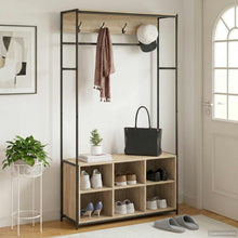Kapstok met schoenenbank Sonoma Eiken 100 x 32 x 180,5 cm