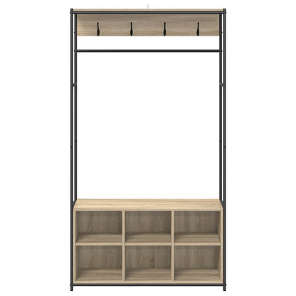 Kapstok met schoenenbank Sonoma Eiken 100 x 32 x 180,5 cm