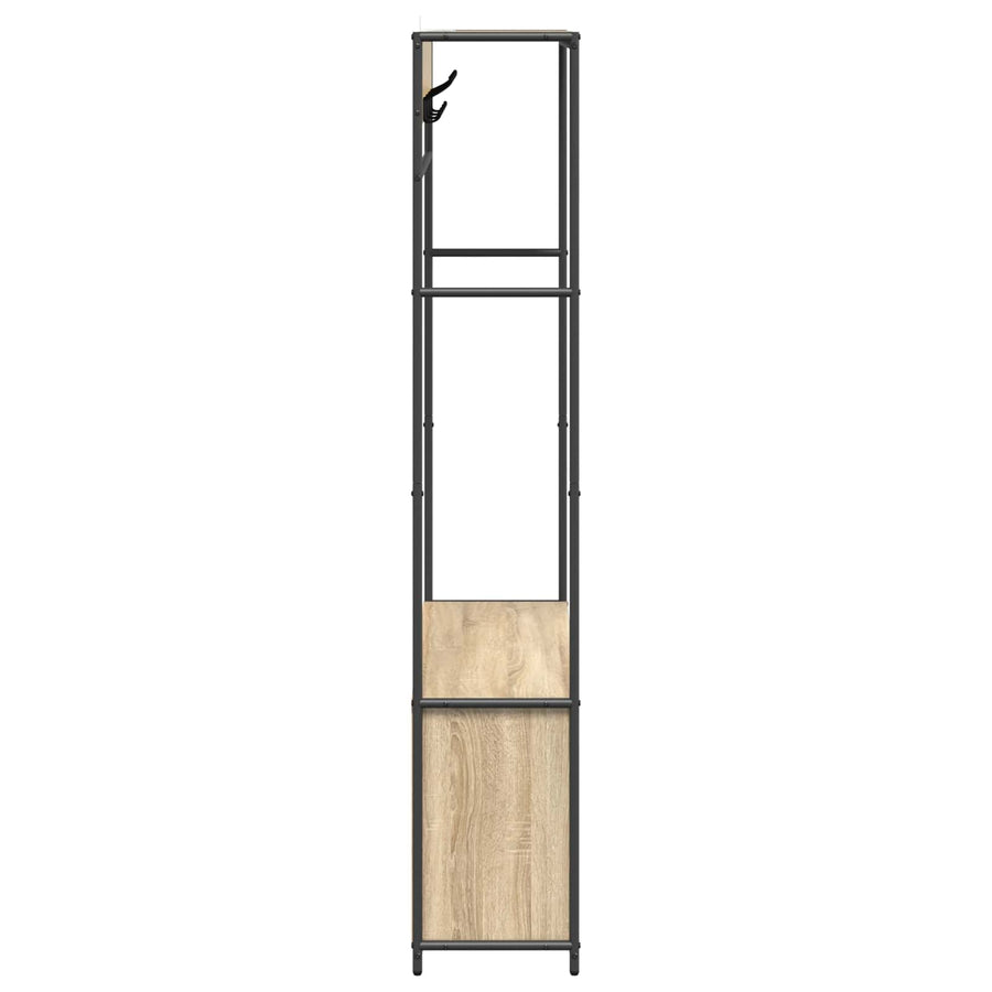 Kapstok met schoenenbank Sonoma Eiken 100 x 32 x 180,5 cm
