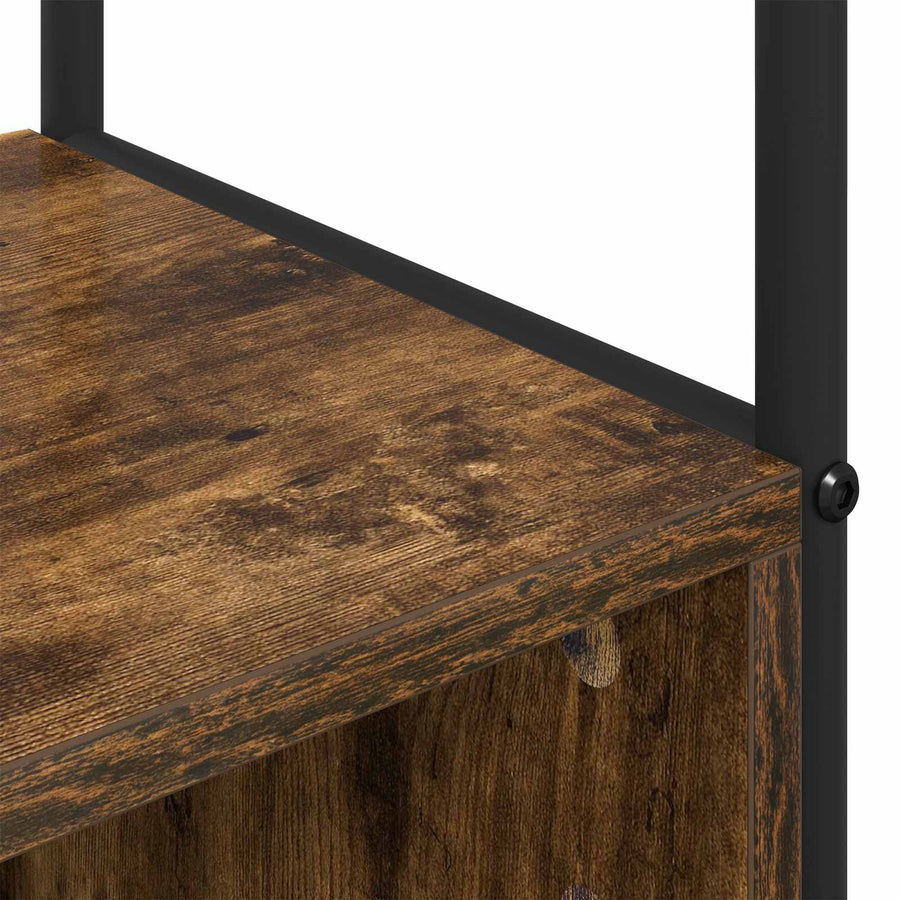 Kapstok met schoenenbank Gerookt eiken 100 x 32 x 180,5 cm