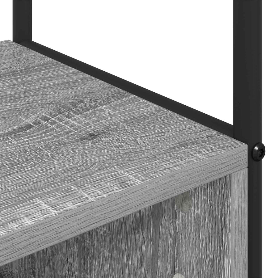 Kapstok met schoenenbank Grijs Sonoma 100 x 32 x 180,5 cm