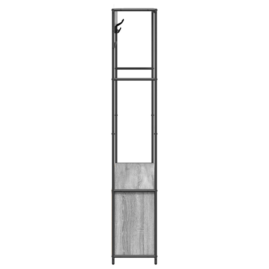 Kapstok met schoenenbank Grijs Sonoma 100 x 32 x 180,5 cm