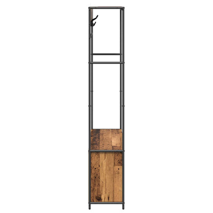 Kapstok met schoenenbank Oud hout 100 x 32 x 180,5 cm