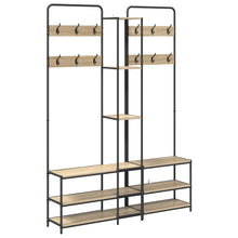 Kapstok met schoenenbank Sonoma Eiken 143 x 30 x 199,5 cm